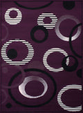 Rugs Long Runner Rugs 27" x 86" x 0.31" Lilac Polypropylene Runner Rug 8791 HomeRoots