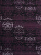 Rugs Long Runner Rugs 27" x 86" x 0.31" Plum Polypropylene Runner Rug 8847 HomeRoots