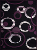 Rugs Long Runner Rugs - 27" x 86" x 0.31" Plum Polypropylene Runner Rug HomeRoots
