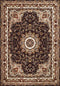 Rugs Long Runner Rugs - 27" x 86" x 0.39" Dark Brown Polyester Runner Rug HomeRoots
