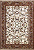 Rugs Long Runner Rugs 27" x 86" x 0.39" Ivory Polyester Runner Rug 6721 HomeRoots