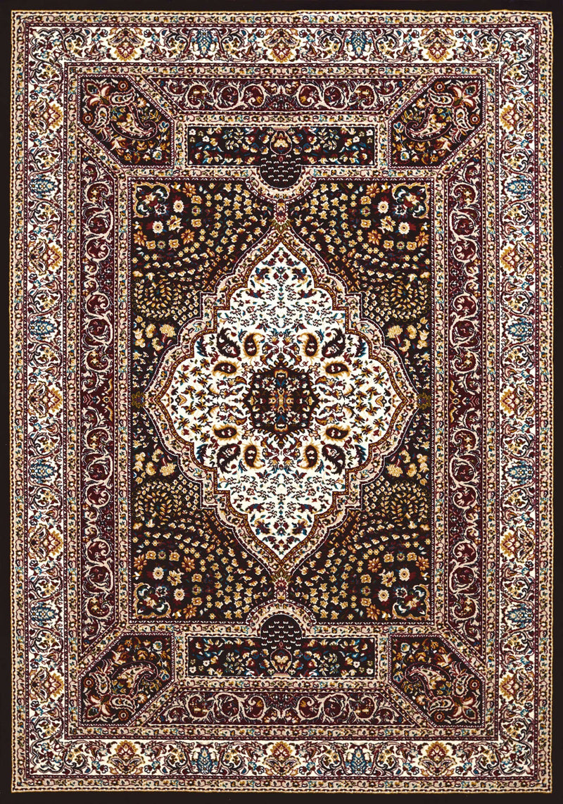 Rugs Long Runner Rugs 27" x 86" x 0.39" Navy Polyester Runner Rug 6705 HomeRoots