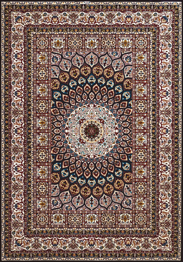 Rugs Long Runner Rugs 27" x 86" x 0.39" Navy Polyester Runner Rug 6745 HomeRoots