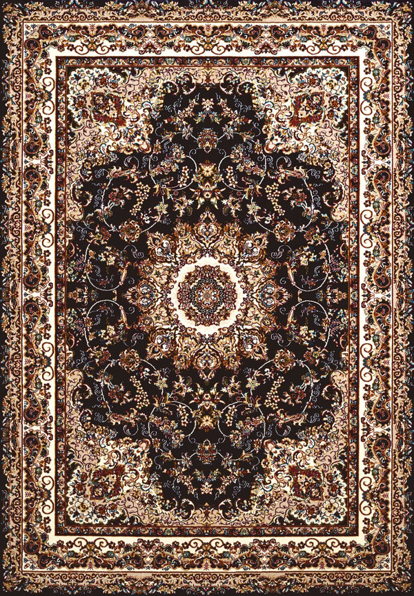 Rugs Long Runner Rugs 27" x 86" x 0.39" Navy Polyester Runner Rug 6761 HomeRoots