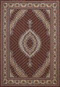 Rugs Long Runner Rugs 27" x 86" x 0.39" Ruby Polyester Runner Rug 6733 HomeRoots
