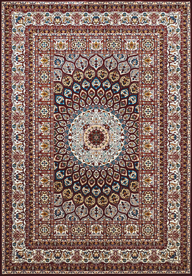 Rugs Long Runner Rugs 27" x 86" x 0.39" Ruby Polyester Runner Rug 6737 HomeRoots