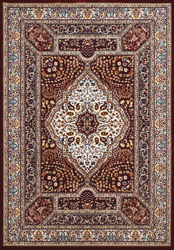 Rugs Long Runner Rugs - 27" x 86" x 0.39" Ruby Polyester Runner Rug HomeRoots