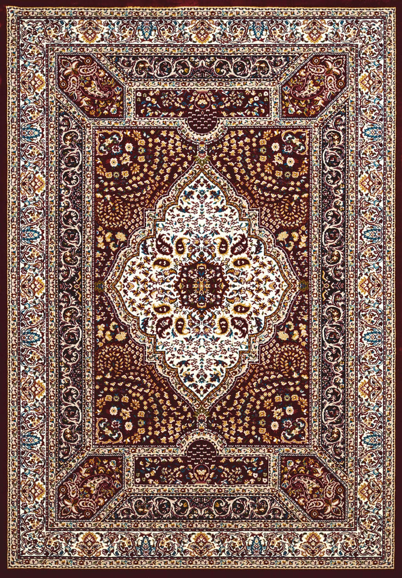 Rugs Long Runner Rugs - 27" x 86" x 0.39" Ruby Polyester Runner Rug HomeRoots
