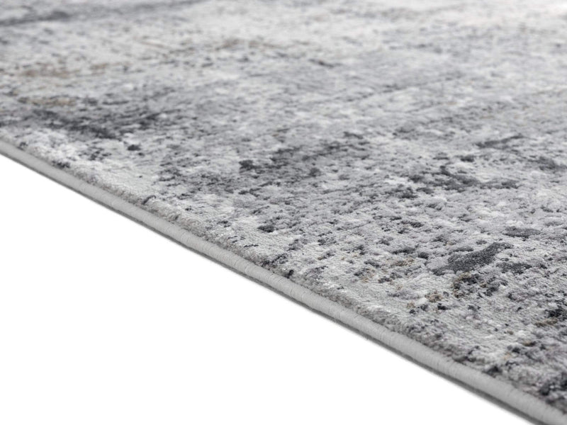 Rugs Long Runner Rugs - 31" x 86" x 0.39" GreyViscose/Polyester Runner Rug HomeRoots