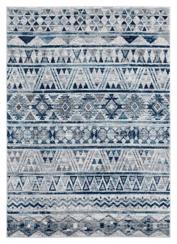 Rugs Long Runner Rugs 31" x 86" x 0.4" Grey Olefin Runner Rug 7007 HomeRoots