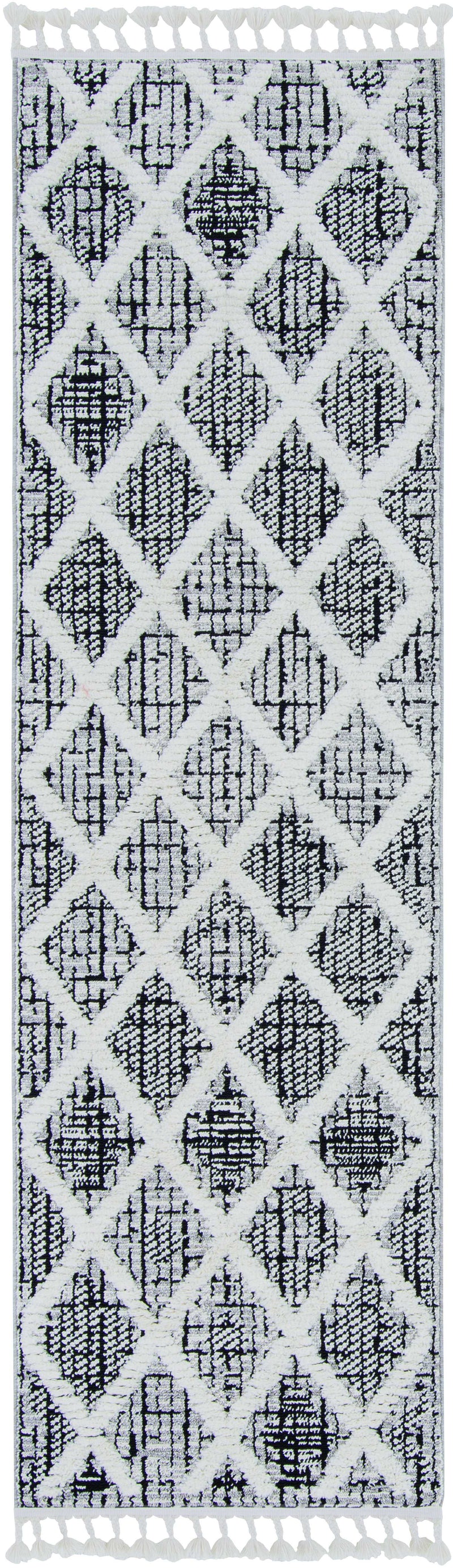 Rugs Modern Area Rugs - 39" X 59" X 0.'25" Charcoal Polyester Rug HomeRoots