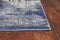 Rugs Modern Area Rugs - 39" X 59" X 0.'5" Ice Blue Polypropylene Rug HomeRoots