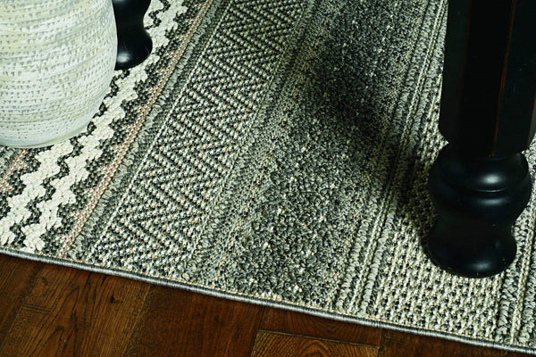 Rugs Modern Area Rugs - 48" X 69" X 0.'25" Taupe Polypropylene Rug HomeRoots