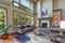 Rugs Modern Area Rugs - 60" X 90" X 0.'5" Ice Blue Polypropylene Rug HomeRoots