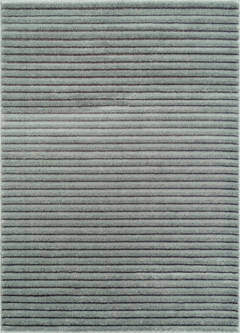 Rugs Modern Area Rugs 63" x 90" x 0.79" Grey Polyester/Olefin Area Rug 71 HomeRoots