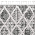 Rugs Modern Area Rugs - 63" X 91" X 0.'25" Charcoal Polyester Rug HomeRoots
