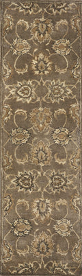Rugs Modern Area Rugs - 66" X 66" X 0.'5" Coffee Wool Rug HomeRoots