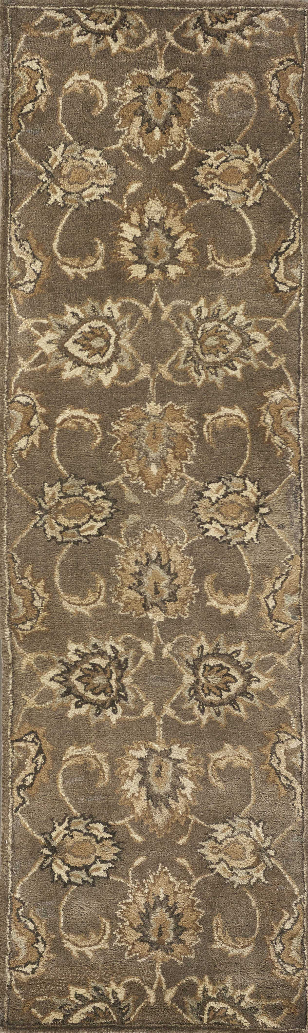 Rugs Modern Area Rugs - 66" X 66" X 0.'5" Coffee Wool Rug HomeRoots