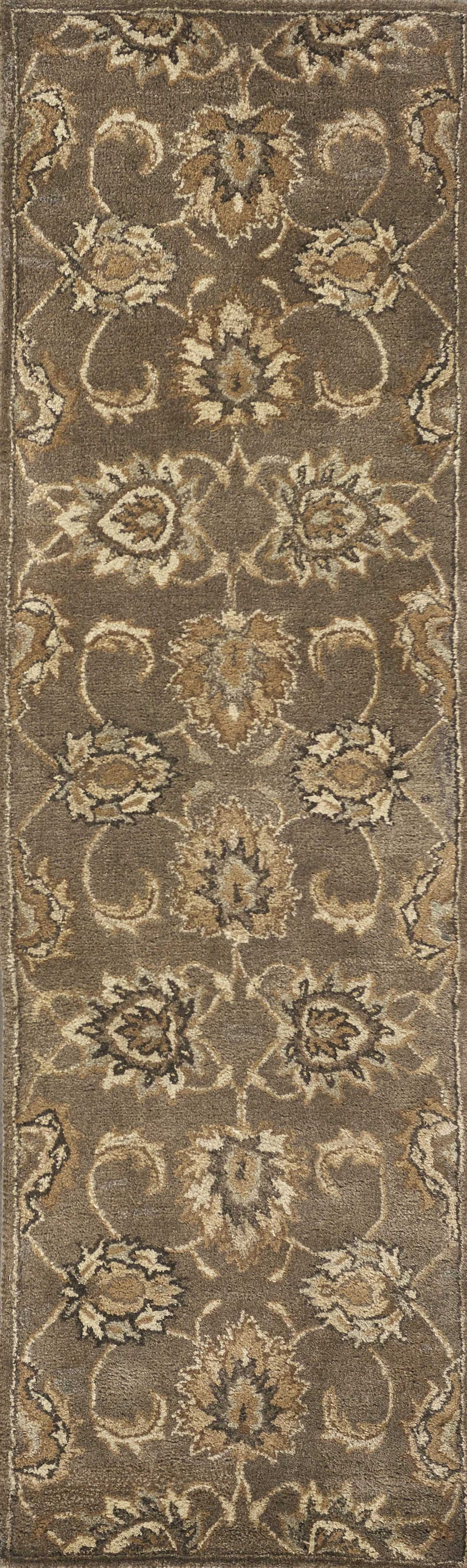 Rugs Modern Area Rugs - 66" X 66" X 0.'5" Coffee Wool Rug HomeRoots