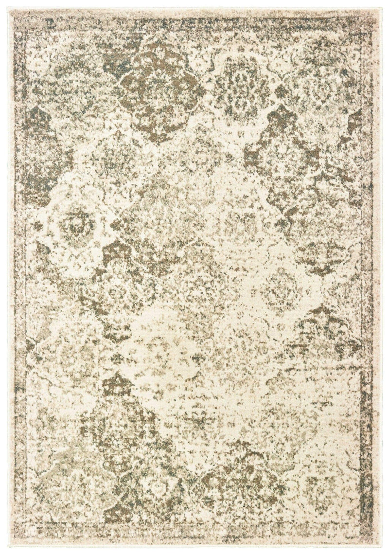 Rugs Modern Area Rugs 94" x 126" x 0.31" Grey Polypropylene Oversize Rug 9879 HomeRoots
