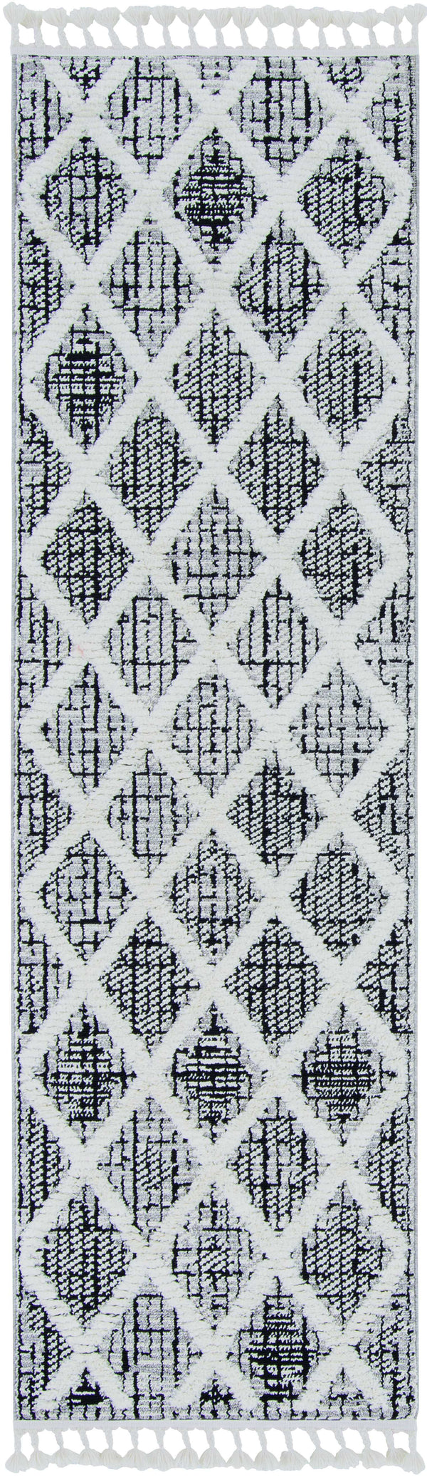 Rugs Modern Area Rugs - 94" X 130" X 0.'25" Charcoal Polyester Rug HomeRoots