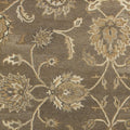 Rugs Modern Area Rugs - 96" X 126" X 0.'5" Coffee Wool Rug HomeRoots