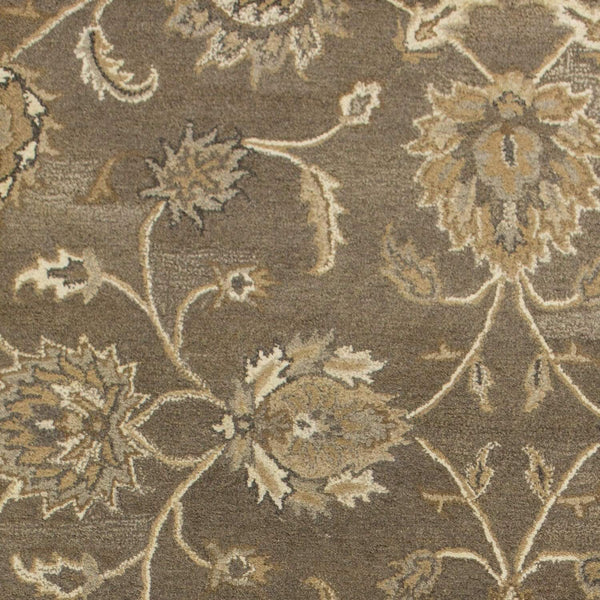 Rugs Modern Area Rugs - 96" X 126" X 0.'5" Coffee Wool Rug HomeRoots