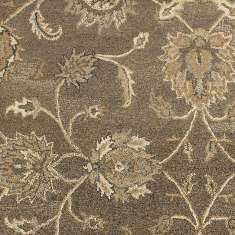 Rugs Modern Area Rugs - 96" X 126" X 0.'5" Coffee Wool Rug HomeRoots