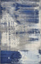 Rugs Modern Area Rugs - 99" X 122" X 0.'5" Ice Blue Polypropylene Rug HomeRoots