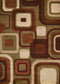 Rugs Modern Rugs - 23" x 82" x 0.43" Brown Polypropylene Runner Rug HomeRoots