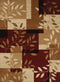 Rugs Modern Rugs - 23" x 82" x 0.43" Burgundy Polypropylene Runner Rug HomeRoots