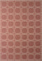 Rugs Modern Rugs - 31" x 50" x 0.2" Terracotta Polypropylene/Olefin Runner Rug HomeRoots