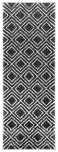 Rugs Modern Rugs - 31" x 86" x 1.2" Smoke Microfiber Polyester Runner Rug HomeRoots
