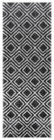 Rugs Modern Rugs - 31" x 86" x 1.2" Smoke Microfiber Polyester Runner Rug HomeRoots