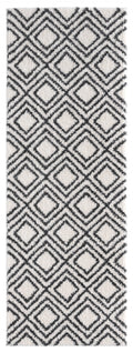 Rugs Modern Rugs - 31" x 86" x 1.2" White Microfiber Polyester Runner Rug HomeRoots