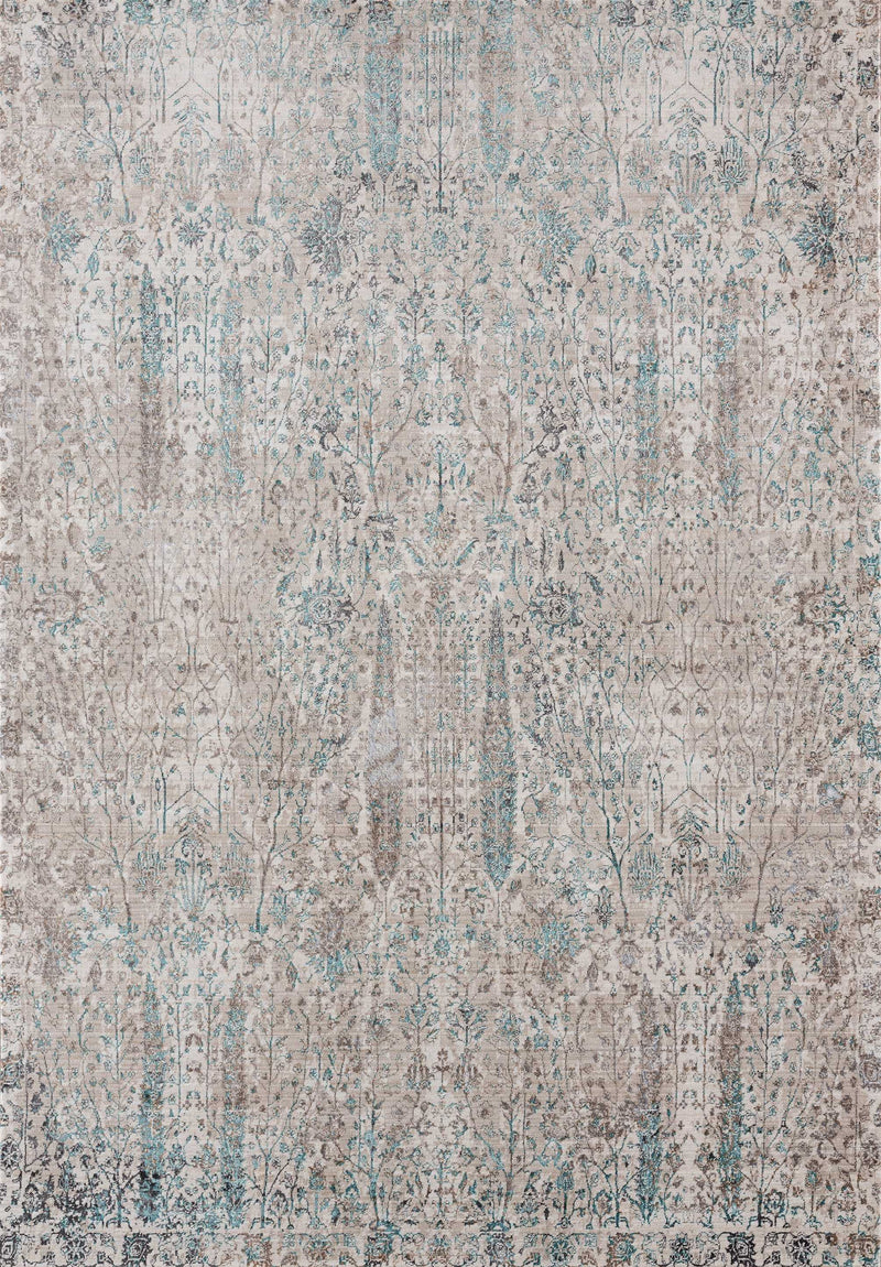 Rugs Modern Rugs - 64" x 94" x 0.2" Natural Polyester Area Rug HomeRoots