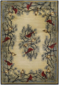 Rugs Natural Area Rugs 22" x 36" x 0.45" Natural Polypropylene Accent Rug 9382 HomeRoots