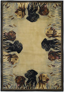 Rugs Natural Area Rugs 22" x 36" x 0.45" Natural Polypropylene Accent Rug 9392 HomeRoots