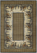 Rugs Natural Area Rugs 22" x 36" x 0.45" Natural Polypropylene Accent Rug 9397 HomeRoots