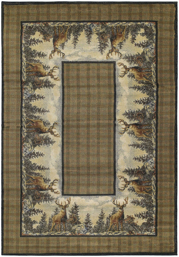 Rugs Natural Area Rugs 63" x 90" x 0.45" Natural Polypropylene Area Rug 9400 HomeRoots