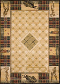 Rugs Natural Area Rugs 94" x 126" x 0.45" Natural Polypropylene Oversize Rug 9316 HomeRoots