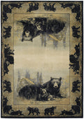Rugs Natural Area Rugs 94" x 126" x 0.45" Natural Polypropylene Oversize Rug 9416 HomeRoots