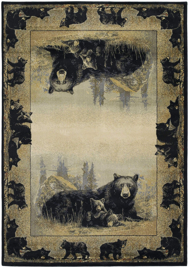 Rugs Natural Area Rugs 94" x 126" x 0.45" Natural Polypropylene Oversize Rug 9416 HomeRoots