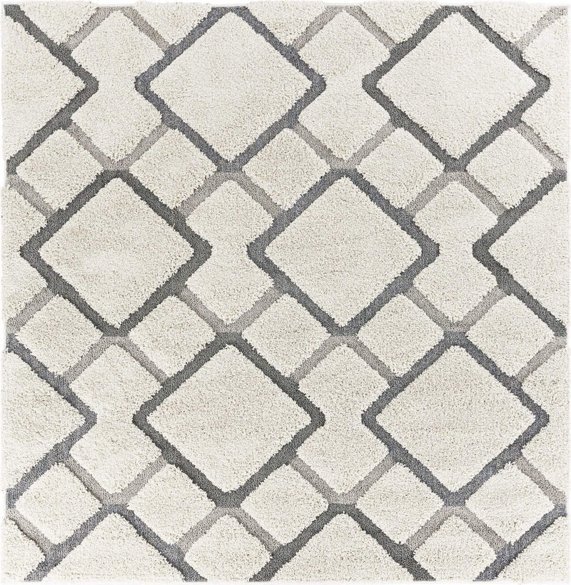 Rugs Natural Fiber Rugs - 6'6" Square Polypropylene Natural Area Rug HomeRoots