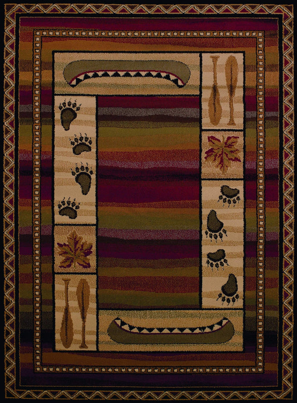 Rugs Natural Fiber Rugs 6 x 86" x 0.4" Lodge Polypropylene Area Rug 6599 HomeRoots