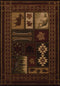 Rugs Natural Rug 22" x 32" x 0.47" Toffee Polypropylene Accent Rug 8511 HomeRoots
