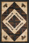 Rugs Natural Rug 47" x 63" x 0.45" Natural Polypropylene Accent Rug 9118 HomeRoots