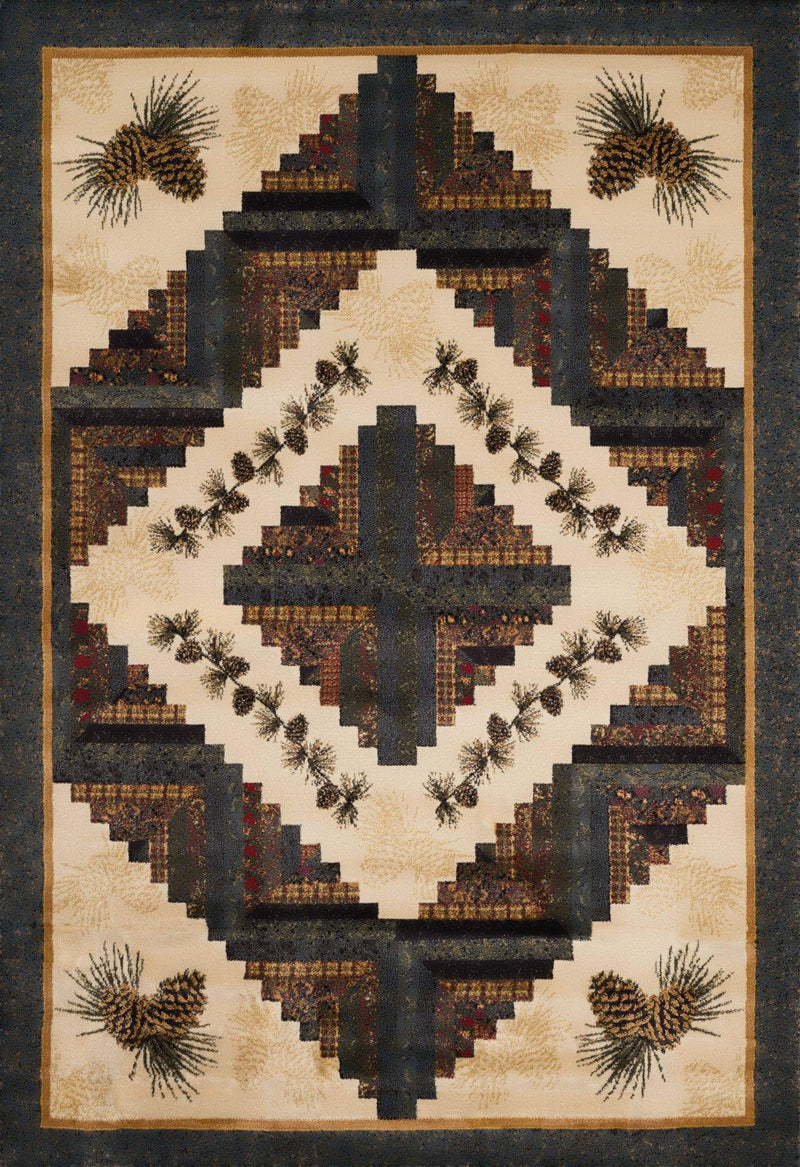 Rugs Natural Rug 47" x 63" x 0.45" Natural Polypropylene Accent Rug 9118 HomeRoots