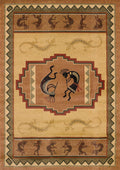 Rugs Natural Rug 63" x 90" x 0.45" Natural Polypropylene Area Rug 9295 HomeRoots