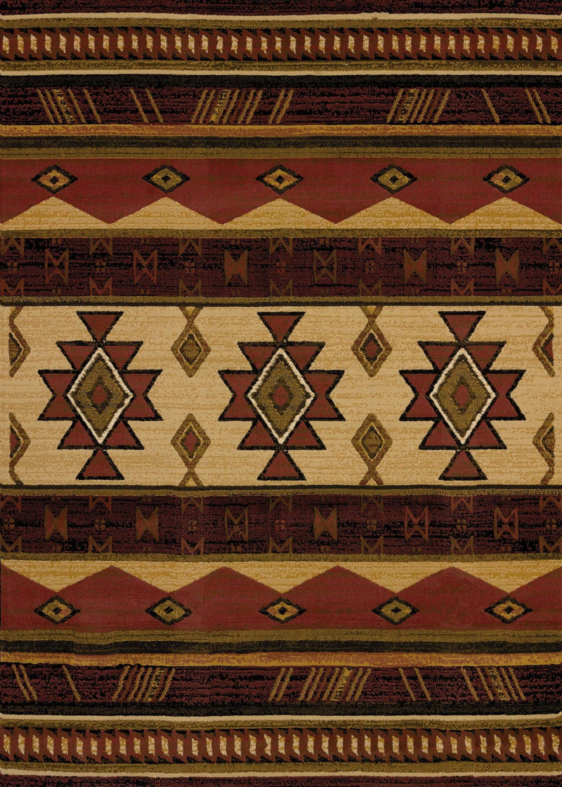 Rugs Natural Rug 94" x 126" x 0.4" Auburn Polypropylene Oversize Rug 8117 HomeRoots